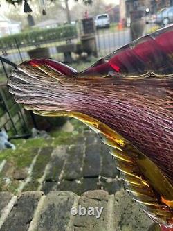 Large Murano Art Glass Fish Sculpture 14 1/2 high Breathtaking