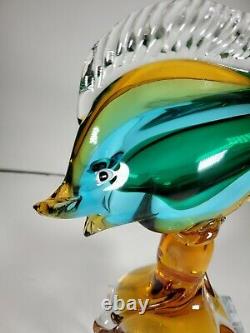 Large Murano Italian Art Glass Sculpture Vintage Fish Amazing Beach Sea A