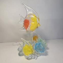 Large Murano Italian Hand Blown Glass Fish Sculpture
