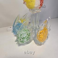 Large Murano Italian Hand Blown Glass Fish Sculpture