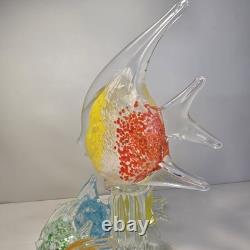 Large Murano Italian Hand Blown Glass Fish Sculpture