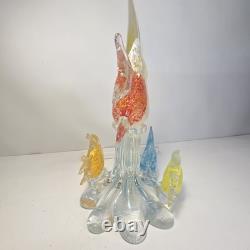 Large Murano Italian Hand Blown Glass Fish Sculpture