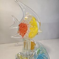 Large Murano Italian Hand Blown Glass Fish Sculpture