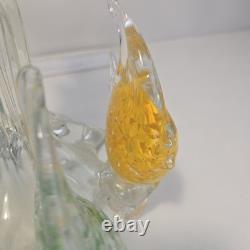 Large Murano Italian Hand Blown Glass Fish Sculpture