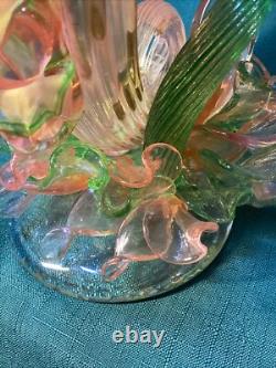 Large SEAHORSE AMONG SEAWEED Oggetti Murano Blown GLASS Amazing