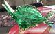 Large Vintage Hand Blown Art Murano Glass Sawfish Green Exquisite & Rare