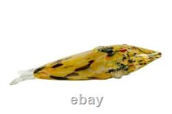 Large Vintage Murano Art Glass Exotic Fish Sculpture Hand Blown Italy 17in