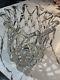 Large Vintage Murano Hand Blown Art Glass Sculpture Clear Web Decorative Decor