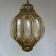 Large Vtg Venetian Murano Hand Blown Caged Glass Lantern Hanging Ceiling Light