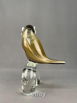 Licio Zanetti Hand Blown Murano Art Glass Toucan Sculpture 9.5