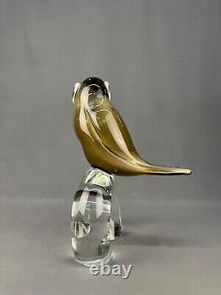 Licio Zanetti Hand Blown Murano Art Glass Toucan Sculpture 9.5