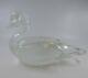 Licio Zanetti Murano Art Glass Bullicante Glass Duck Controlled Bubbles Signed
