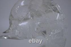 Licio Zanetti Murano Art Glass Bullicante Glass Duck Controlled Bubbles Signed