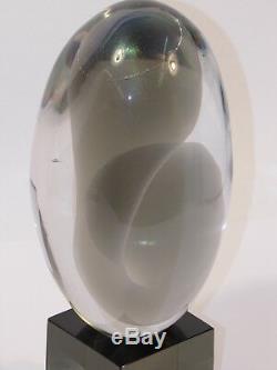 Livio Seguso Signed Original Art Glass Sculpture Murano Italy Mother & Child