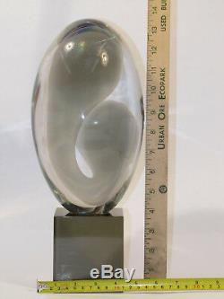 Livio Seguso Signed Original Art Glass Sculpture Murano Italy Mother & Child