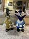 Lot Of 2 Vintage Murano hand blown Glass Clown Figurine Decorative Collectible