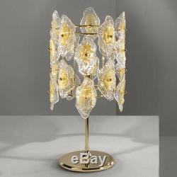 Luce Da Vivere SOFIA Lamp Murano Art Glass Italian Design-Clear withGold