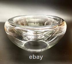 Luciano Vistosi Bola Hand Blown Murano Glass Double Walled Bowl Centerpiece