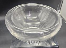 Luciano Vistosi Bola Hand Blown Murano Glass Double Walled Bowl Centerpiece