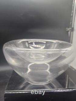 Luciano Vistosi Bola Hand Blown Murano Glass Double Walled Bowl Centerpiece