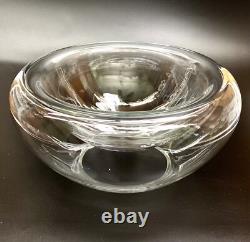 Luciano Vistosi Bola Hand Blown Murano Glass Double Walled Bowl Centerpiece