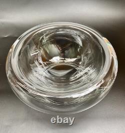 Luciano Vistosi Bola Hand Blown Murano Glass Double Walled Bowl Centerpiece