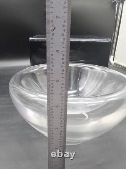 Luciano Vistosi Bola Hand Blown Murano Glass Double Walled Bowl Centerpiece
