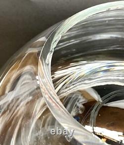 Luciano Vistosi Bola Hand Blown Murano Glass Double Walled Bowl Centerpiece
