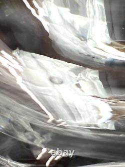 Luciano Vistosi Bola Hand Blown Murano Glass Double Walled Bowl Centerpiece