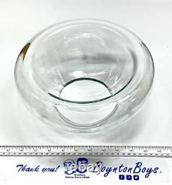 Luciano Vistosi Bola Hand Blown Murano Glass Double Walled Bowl Centerpiece