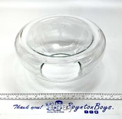 Luciano Vistosi Bola Hand Blown Murano Glass Double Walled Bowl Centerpiece