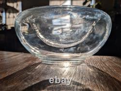 Luciano Vistosi Bola Hand Blown Murano Glass MCM Double Wall Bowl (Invisible?)