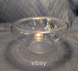 Luciano Vistosi Bola Hand Blown Murano Glass MCM Double Wall Bowl (Invisible?)