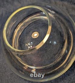 Luciano Vistosi Bola Hand Blown Murano Glass MCM Double Wall Bowl (Invisible?)