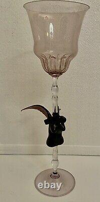 Lucio Bubacco Tall Chalice Flamework, c. 1980s signed