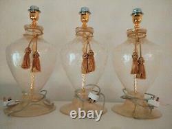 Luxury Masiero Hand Blown Murano Glass Table Lamp Bases(3 Available)RRP £950ech