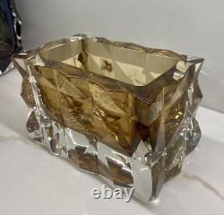 Luxury mbar Murano Hand Blown Glass Vase Hand Cut