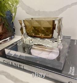 Luxury mbar Murano Hand Blown Glass Vase Hand Cut