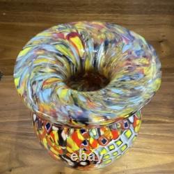 MAKE ME AN OFFER! Millefiori Murano Hand Blown Vase. Beautiful Vintage MCM