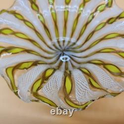 MCM Murano Made in Italy, Italian Hand Blown Art Glass Bowl Highly Collectable