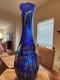MCM Stunning 25 Murano Cobalt Blue Millefiori Vase Hand-Blown Statement piece