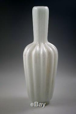 MID Century G Ferro Murano Glass Pulegoso Frothy Bubbles Lamp Base White Label