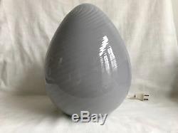 MID Century Venetian Murano Italy Hand Blown Egg Glass Lamp Venini Vetri Vistosi