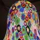 MILLEFIORI Hand blown MURANO Italian Glass Lamp Shade Pendant 5.25H x 5.75 W