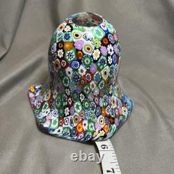 MILLEFIORI Hand blown MURANO Italian Glass Lamp Shade Pendant 5.25H x 5.75 W
