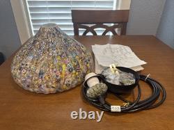 MILLEFIORI Hand blown MURANO Italian Glass Lamp Shade Pendant 7.5H X 12W Rare