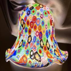 MILLEFIORI Original Hand blown MURANO Italian Glass Lamp Shade/pendant