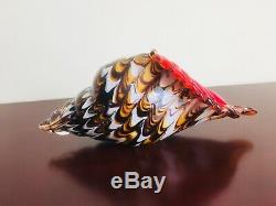 MURANO ART GLASS CONCH SHELL HAND BLOWN ITALY Multicolor