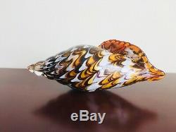 MURANO ART GLASS CONCH SHELL HAND BLOWN ITALY Multicolor