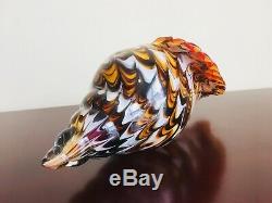 MURANO ART GLASS CONCH SHELL HAND BLOWN ITALY Multicolor